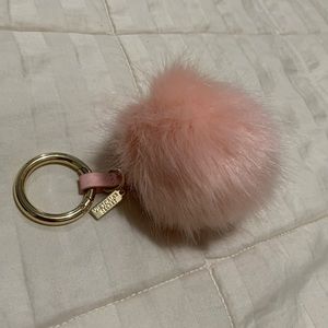 Victoria’s Secret pink fuzzy bag charm